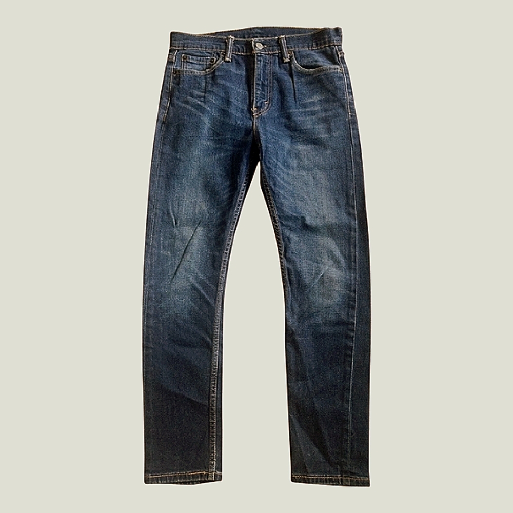 Classic Levi Strauss 510 Straight Leg Blue Jeans